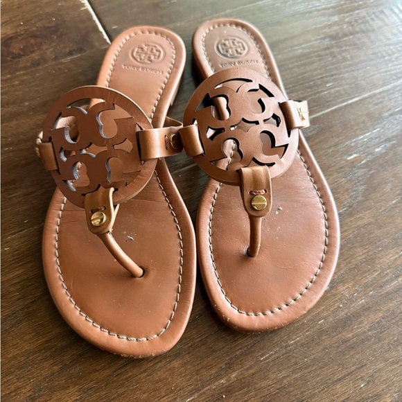 Tory Burch Shoes - Tory Burch brown Miller sandals Sz 6